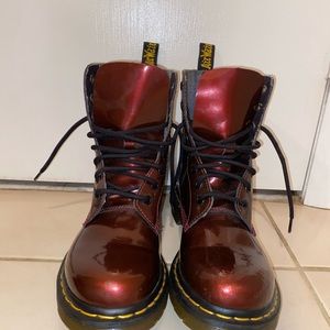 Dr. Martens metallic red